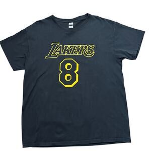 Kobe Bryant Lakers T-Shirt Mens L Black #8 #24 Bryant NBA Los Angeles B-ball Tee